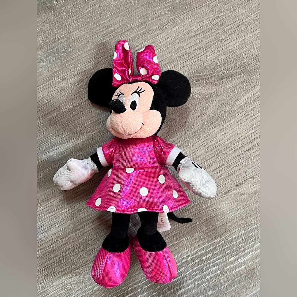 Disney Minnie Mouse Plush Toy - Pink and Black